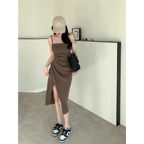 Váy Dây Váy Ôm Body Phong Cách Hàn Quốc Ảnh Thật Phong Cách Sang Chảnh
