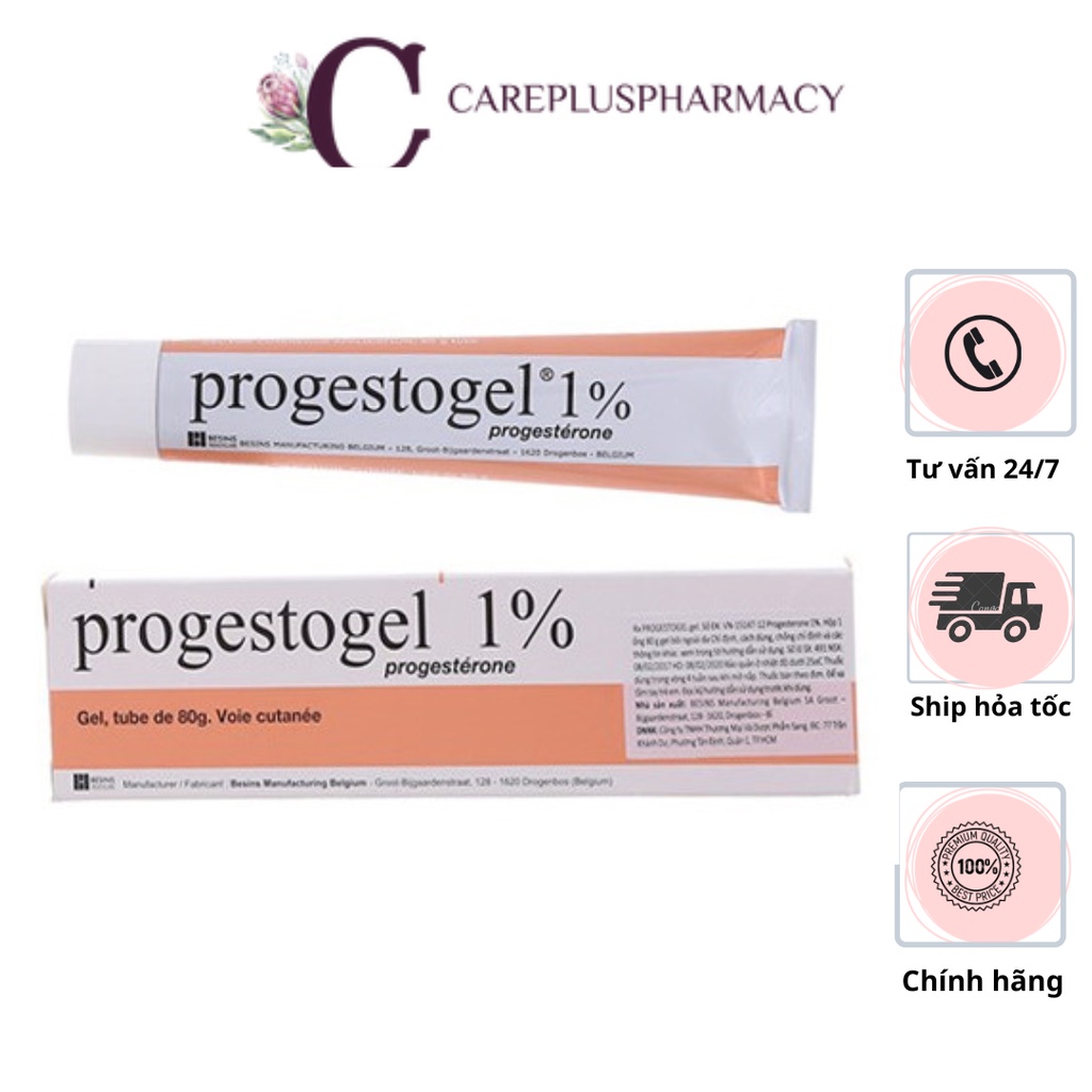KEM BÔI NGOÀI DA - PROGESTOGEL 1% 80G