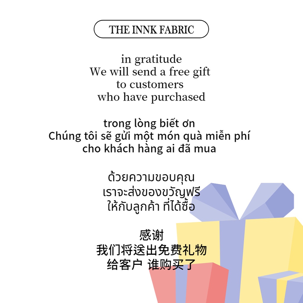 1~50 Tấm Vải Cotton 100% Innkabric002 Không Có Hoa Văn