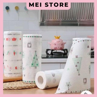 Cuộn Giấy Lau Bếp Hoa Văn Đa Năng
