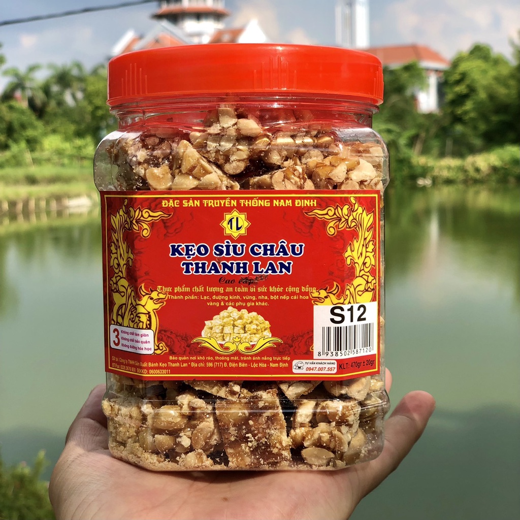 Kẹo lạc, Kẹo Sìu Châu loại cao cấp 450G - Đặc sản Nam Định - Chính hiệu Thanh Lan