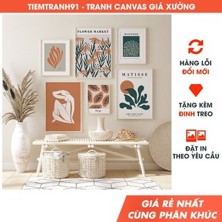 ⚡Tranh treo tường trang trí, tranh chủ đề MATISSE mới nhất 2022- Tặng kèm đinh treo tranh - TIỆM TRANH 91