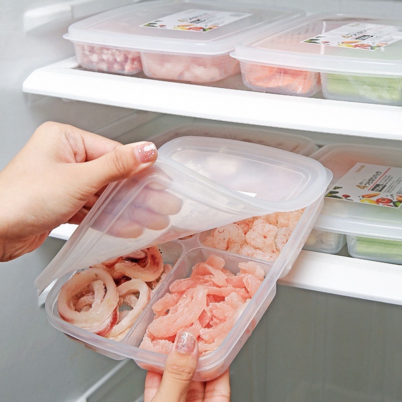 Hộp Đựng Thực Phẩm 4 Ngăn Trong Suốt Tiện Dụng