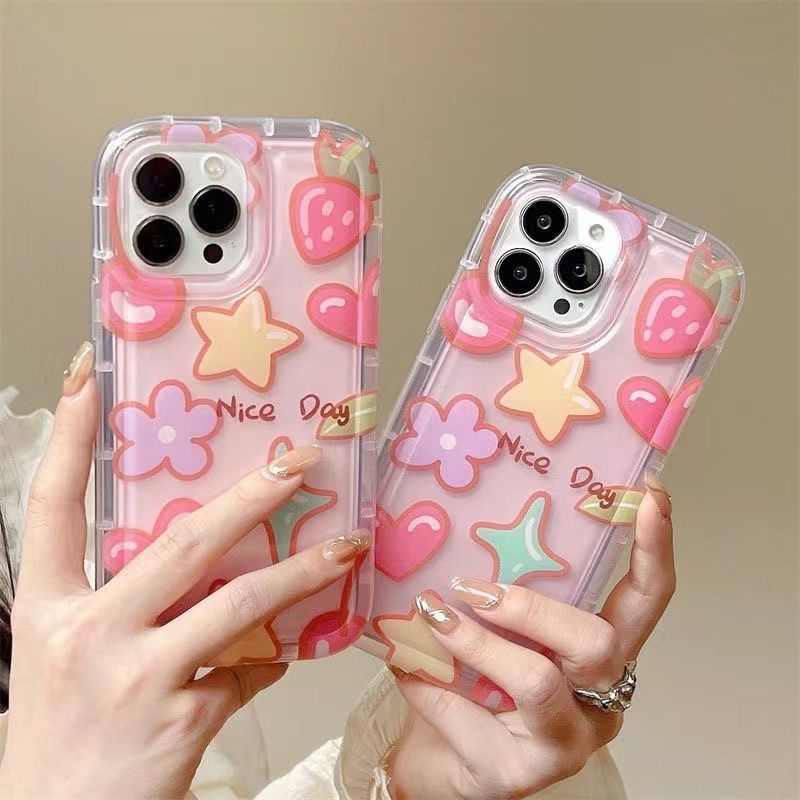 Ốp Điện Thoại Silicon TPU Mềm Trong Suốt Họa Tiết Dễ Thương Cho IPhone 14 11 13 12 Pro XS Max X XR 7 + 8 Plus