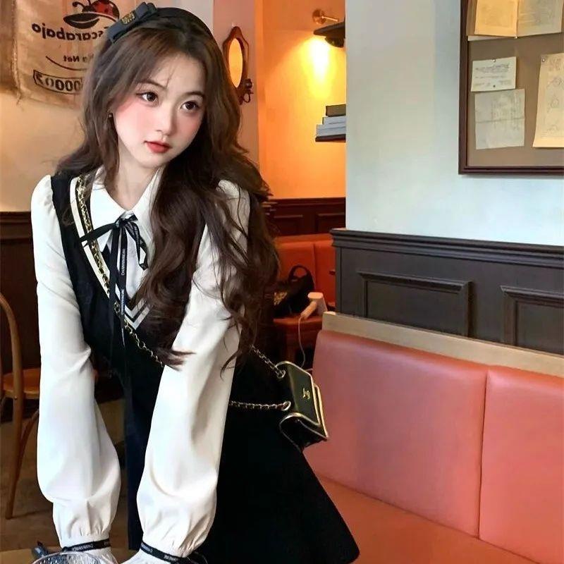 IELGY    Đầm Giả Hai Mảnh Thiết Kế Phong Cách Ngoại Thương Cho Nữ