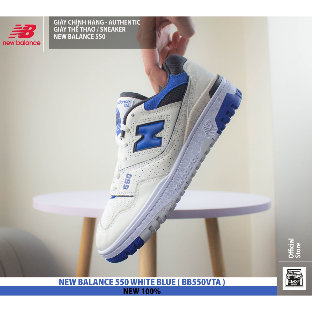 Giày New Balance 550 WHITE BLUE  - AUTHENTIC 100%