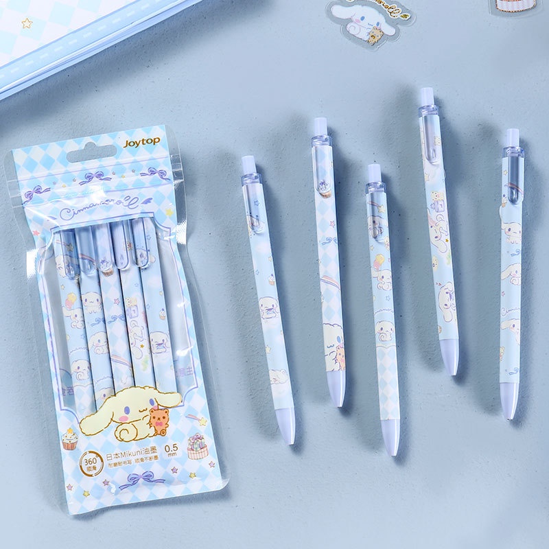 0.5mm chính hãng Sanrio bấm bút Kuromi Cinnamoroll Unisex hoạt hình Unisex bút