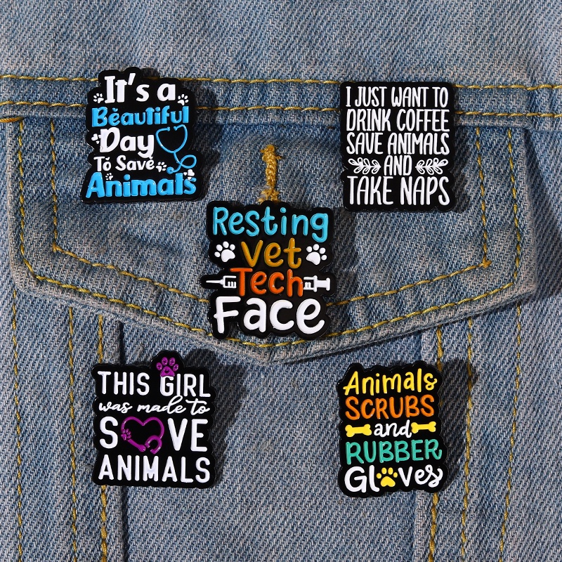 Huy Hiệu Cài Áo Hình Chữ Cái Tiếng Anh Tráng Men Sáng Tạo Thích Hợp Làm Quà Tặng