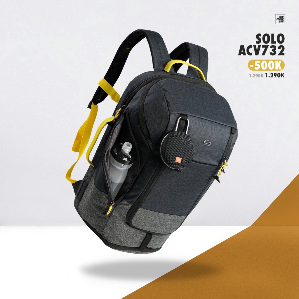 Balo Laptop/ Balo Du Lịch Thể Thao Có Ngăn Đựng Giày, Ngăn Chống Sốc Laptop 17.3” Solo Velocity Max 17.3” (ACV732)