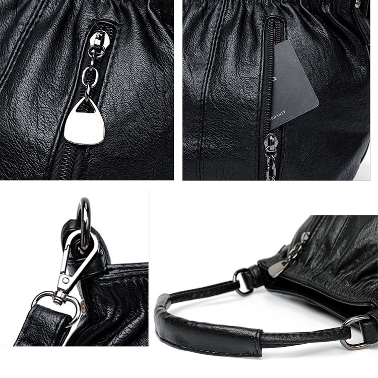Túi Xách Da PU Cỡ Lớn Phong Cách Retro Thời Trang Cho Nữ