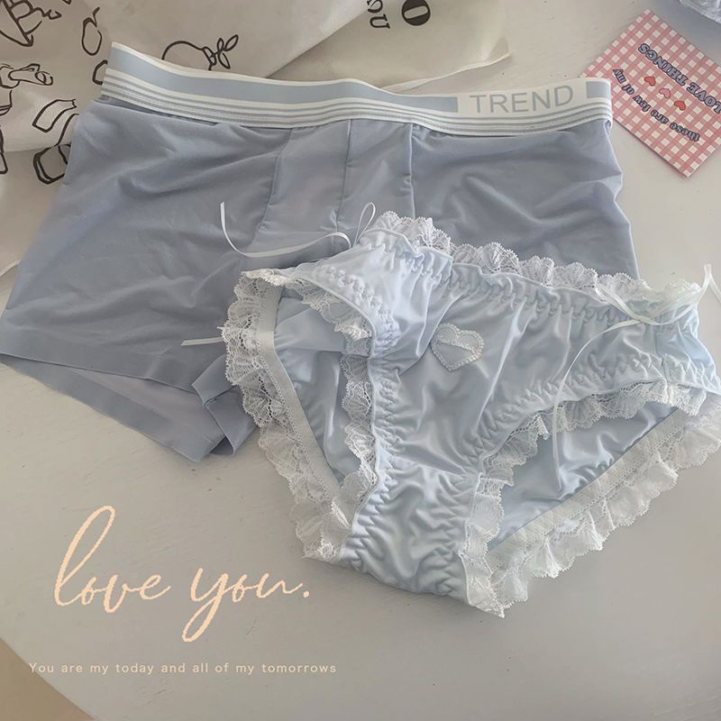 Quần Lót Lụa Nhanh Khô In Hình Gấu Loli Dễ Thương Thời Trang Mùa Hè Cho Cặp Đôi