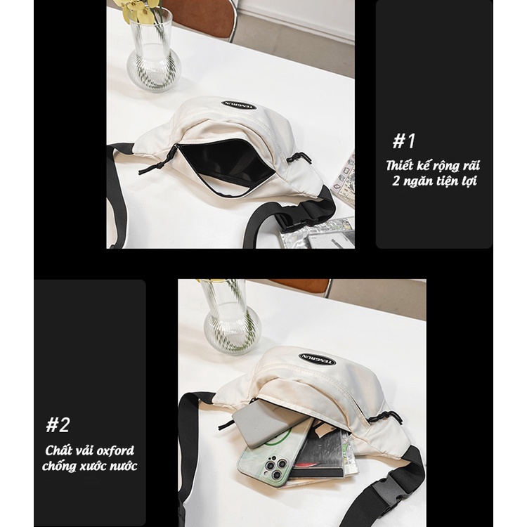 Túi Bao Tử Unisex Cho Cả Nam Và Nữ Vải Oxford Chống Xước Nước TBT01