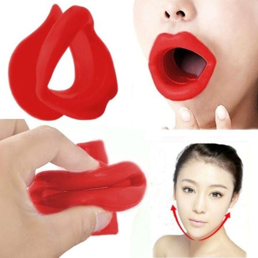 Dụng Cụ Mát Xa Mặt / Môi / Miệng Bằng Silicone Nhiều Màu Giúp Nâng Cơ Mặt Và Chống Nếp