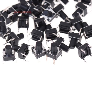 Set 50 Công Tắc Nút Nhấn Micro 4 Chấu 6 * 6 * 8mm