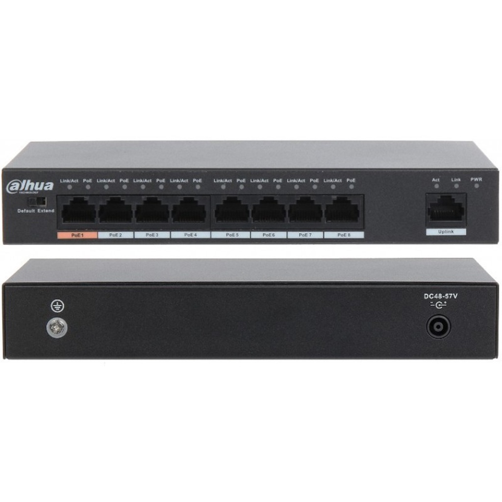 Switch PoE 8 Port Dahua DH-PFS3009-8ET-96 Tốc Độ Nhanh