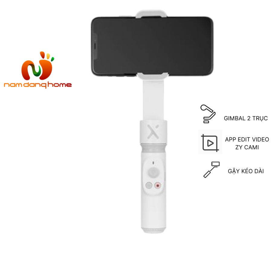 Gimbal chống rung Zhiyun Smooth X tặng Tripod - Tay cầm cho điện thoại ổn định 2 trục, kéo dài thành gậy selfie đến 25cm