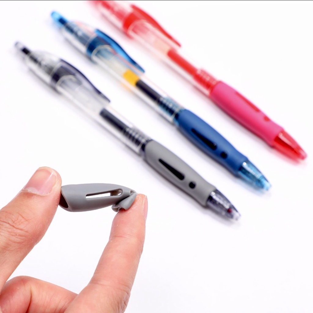 Bút mực gel ngòi 0.5mm có thể thu gọn, Bút bi nước 3 màu