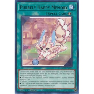 Thẻ Bài Yugioh Purrely Happy Memory - AMDE-EN021 - Rare 1st Edition