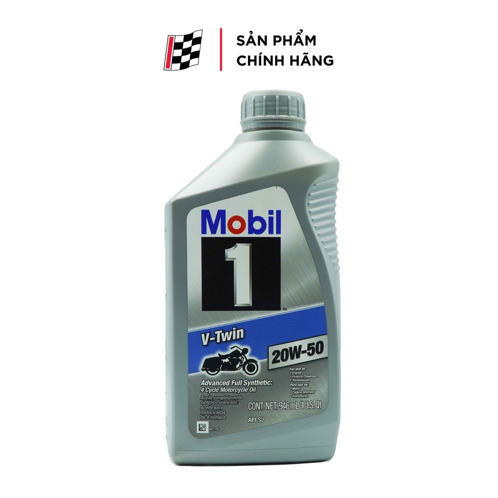 Dầu nhớt động cơ xe máy Mobil 1 V-Twin 20W50