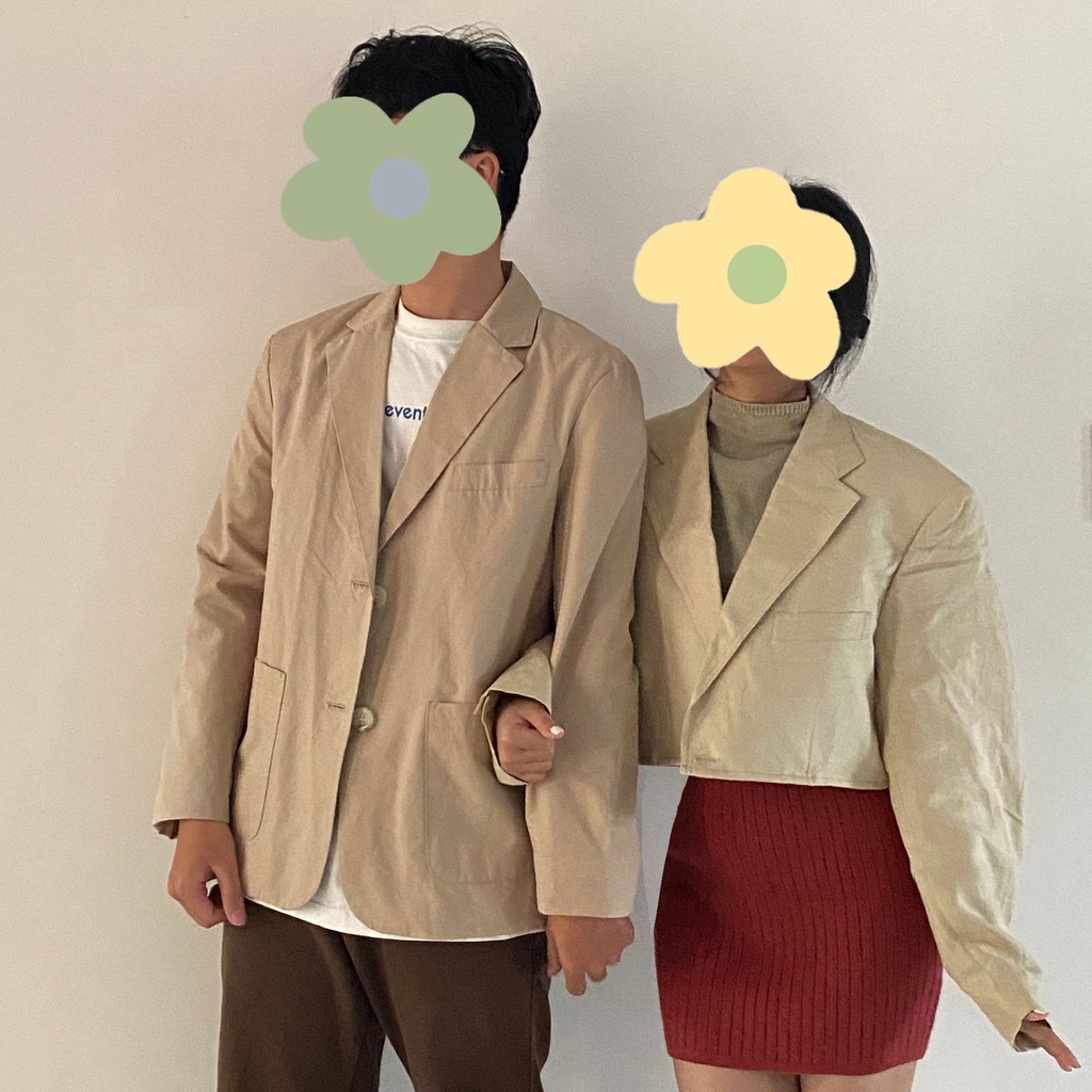 Blazer 2hand khoác blazer 2hand form croptop hình thật