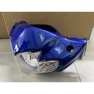 Bộ đầu đèn shogun 125 suzuki chính hãng màu xanh
