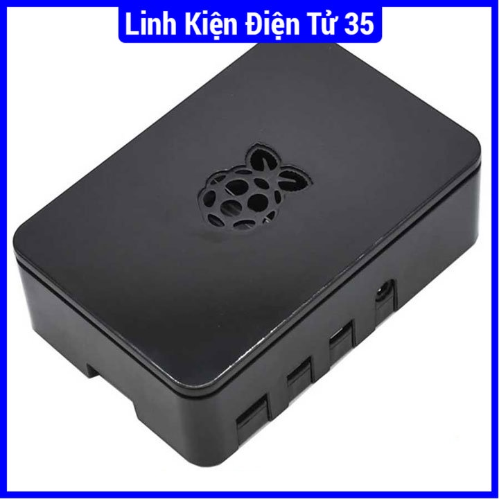 Vỏ Raspberry Pi 4B màu đen, giúp bảo vệ mạch, bo mạch không bị nóng quá khi làm việc