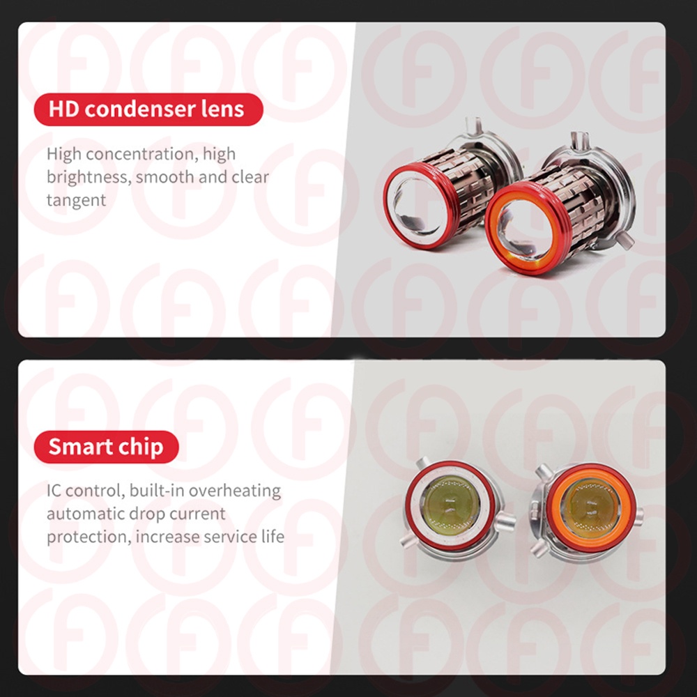 Đèn Pha LED H4 HS1 H6 BA20D T19 P15D Chuyên Dụng Cho Xe Mô Tô