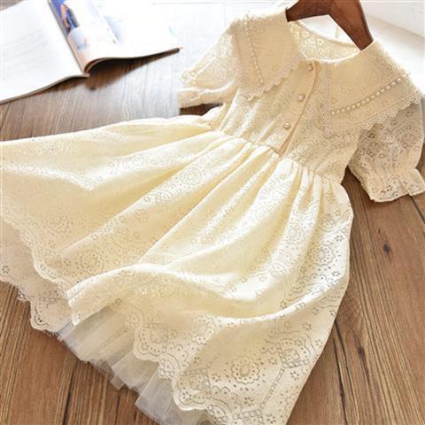 Đầm Cổ Búp Bê Phong Cách Phương Tây Thời Trang Mùa Hè 2023 Mới Cho Bé Gái