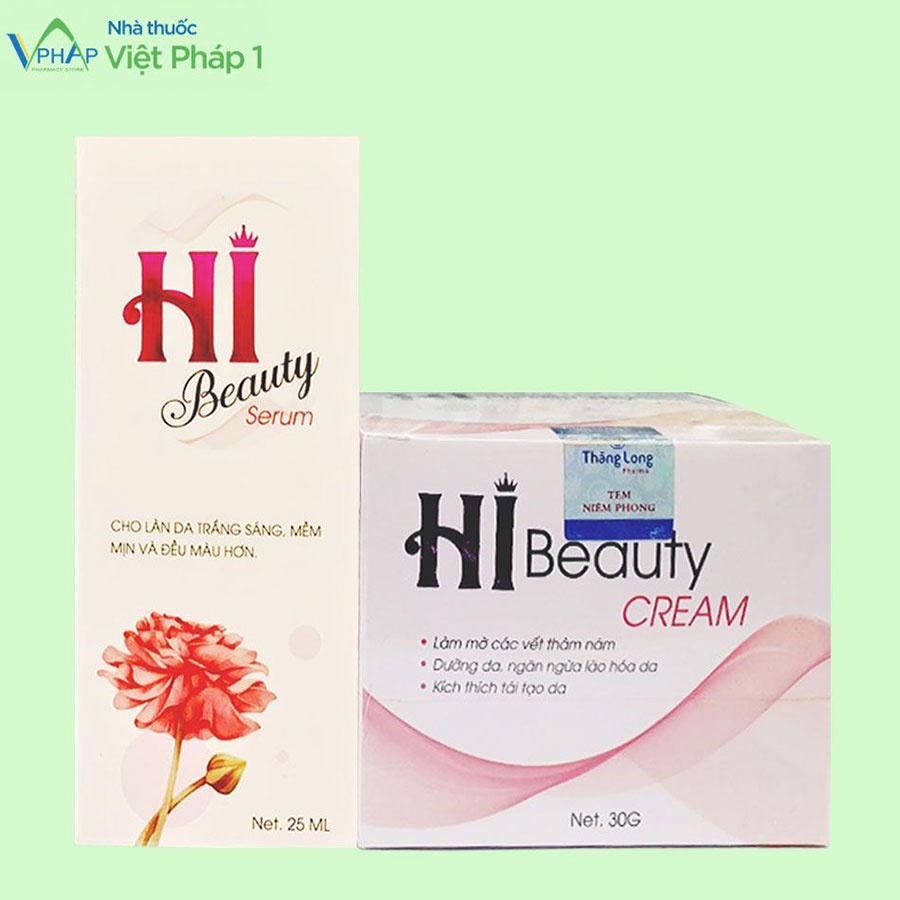 Hi Beauty - kem dưỡng hỗ trợ chăm sóc, làm đẹp da, giúp phục hồi, tái tạo làn da, mờ thâm, giảm nếp nhăn, trị mụn