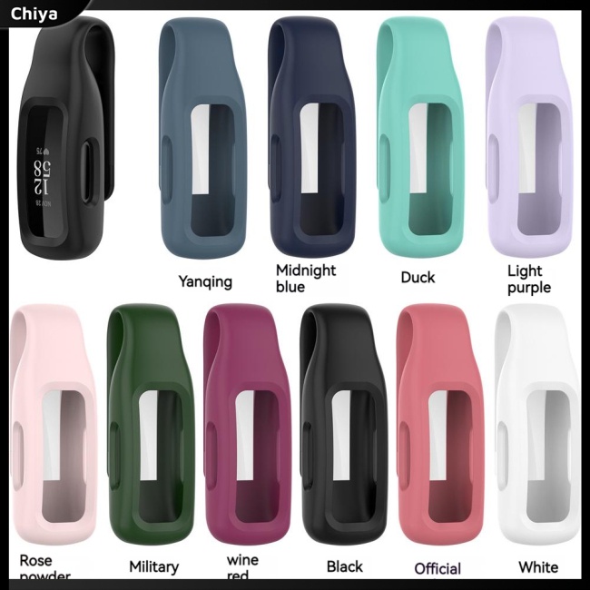 Ốp Bảo Vệ Bằng Silicon Có Kẹp Thép Cho Đồng Hồ Thông Minh Fitbit Inspire3