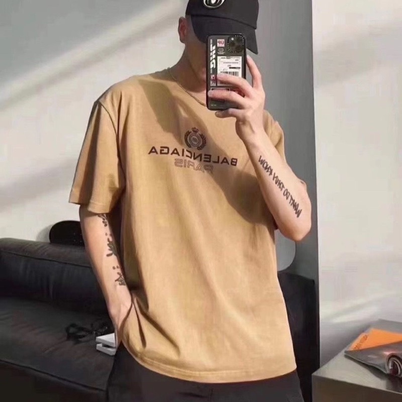 Áo Thun Cotton Balenci Nam Nữ Đang Hot
