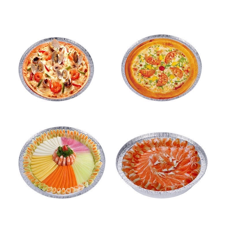 Set 10 khay giấy bạc lót nồi chiên không dầu,đĩa nhôm, đĩa giấy bạc Đường Kính 20-22cm