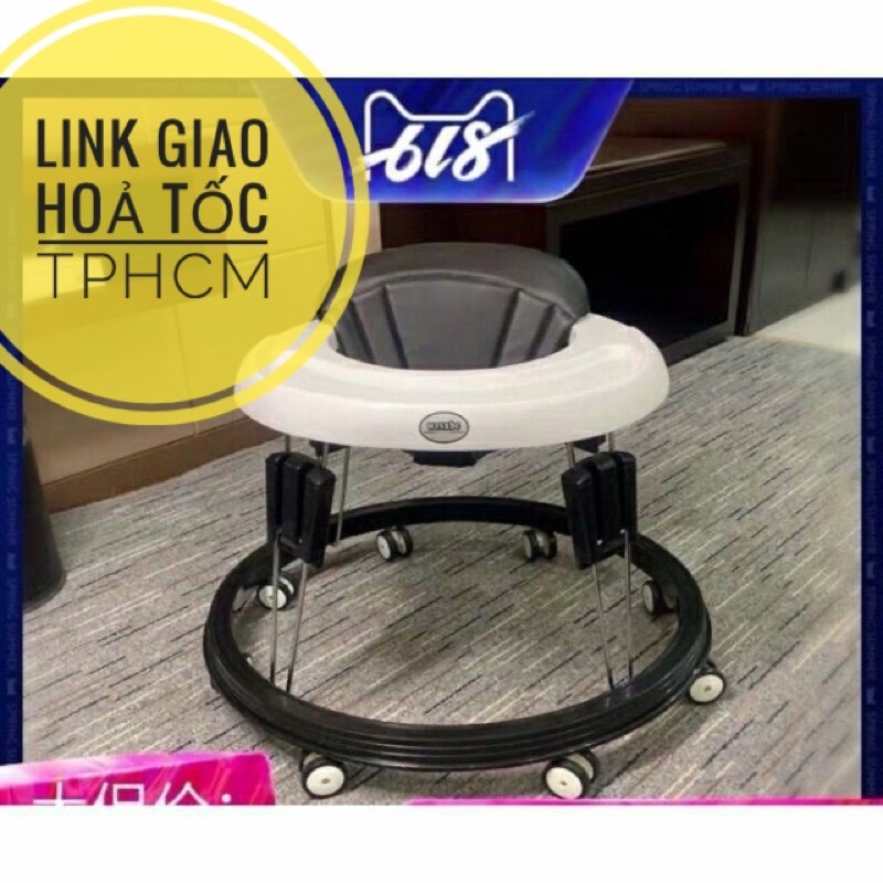 Xe tròn tập đi điều chỉnh độ cao cho bé