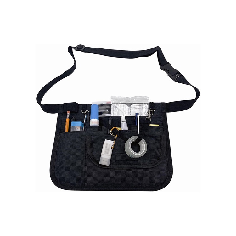 Túi Nylon Đựng Dụng Cụ Sơ Cứu Y Tế / Kéo Thắt Lưng Màu Đen Chất Lượng Cao