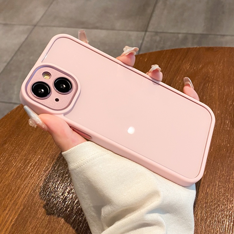 Ốp Điện Thoại iPhone 14 13 12 11 Pro max 14 plus Silicon case ốp lưng điện thoại iphone 14 promax Silicon Acrylic Trong Suốt Chống Sốc Bảo Vệ Ống Kính Máy Ảnh Sang Trọng Cho iP 14 13 12 11 Pro max 14 plus