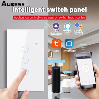 Công tắc cảm ứng thông minh công tắc thông minh wifi tuya cảm ứng mỹ 100-250v điều khiển từ xa trung tính cần alexa google home cloud1