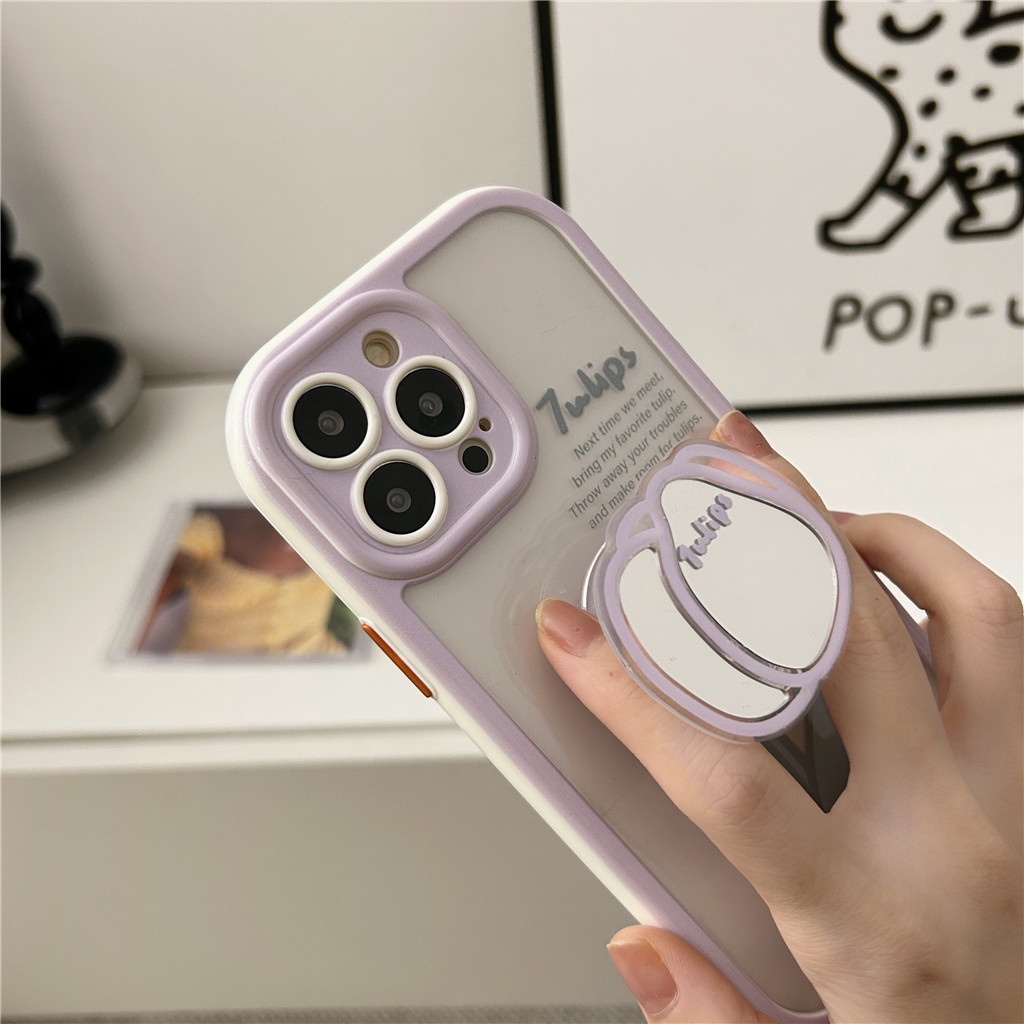 Ốp Điện Thoại TPU Mềm Họa Tiết Hoạt Hình Tráng Gương Cho iphone 14 Pro Max 13 Pro Max 12 Pro Max