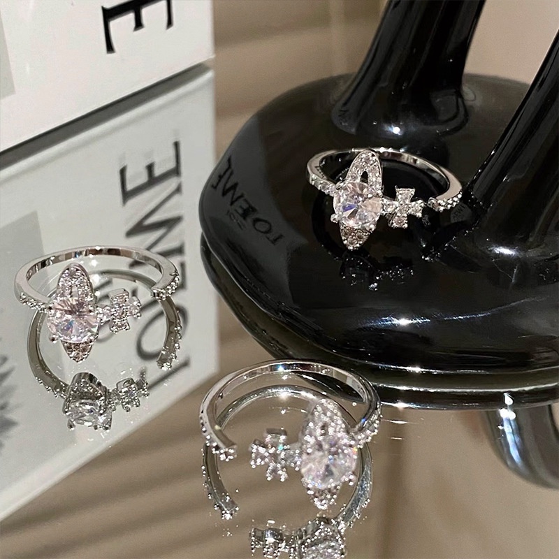 Nhẫn Hình Ngôi Sao Đính Đá Thời Trang Cá Tính