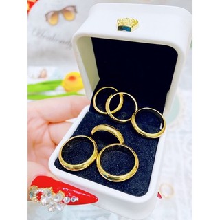 Nhẫn trơn 24k mạ vàng đủ size