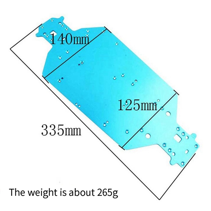 Đế Hợp Kim Nhôm Cho Xe Điều Khiển Từ Xa HSP 1 / 10 04001 Chassis 94111 Cart 94170 94107