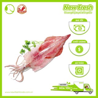 Mực Ống Một Nắng Loại I Đặc Biệt Thịt Dày và Thơm Ngon - Túi 1Kg (3 con)