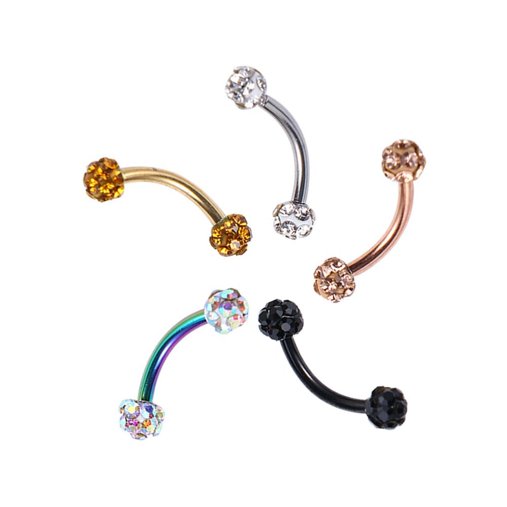 Khuyên Mũi / Tai / Cơ Thể Bằng Thép Không Gỉ Hình Tròn Độc Đáo Thời Trang Cho Nữ