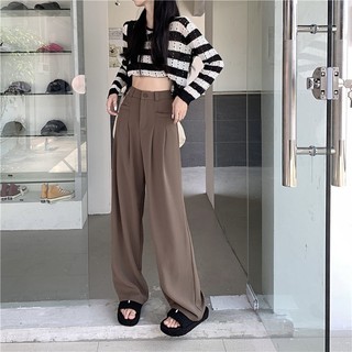 Quần ống rộng suông khoá trước hot 2023 QU1