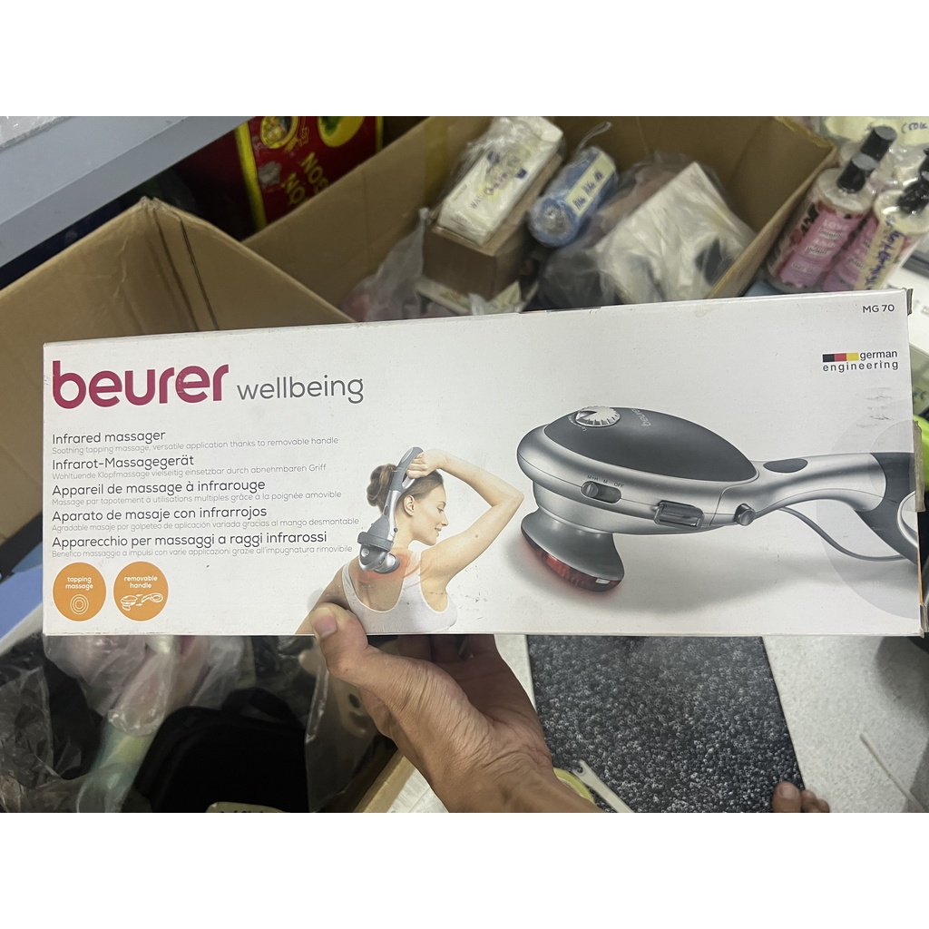 Máy Massage Cầm Tay Đèn Hồng Ngoại Beurer MG70