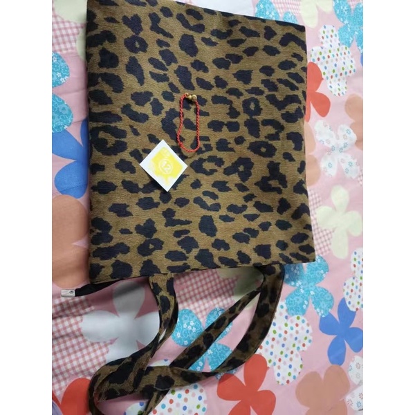 Túi tote túi vải xách tay hoạ tiết da beo báo đốm phong cách Mai Music,túi đeo vai nữ thời trang