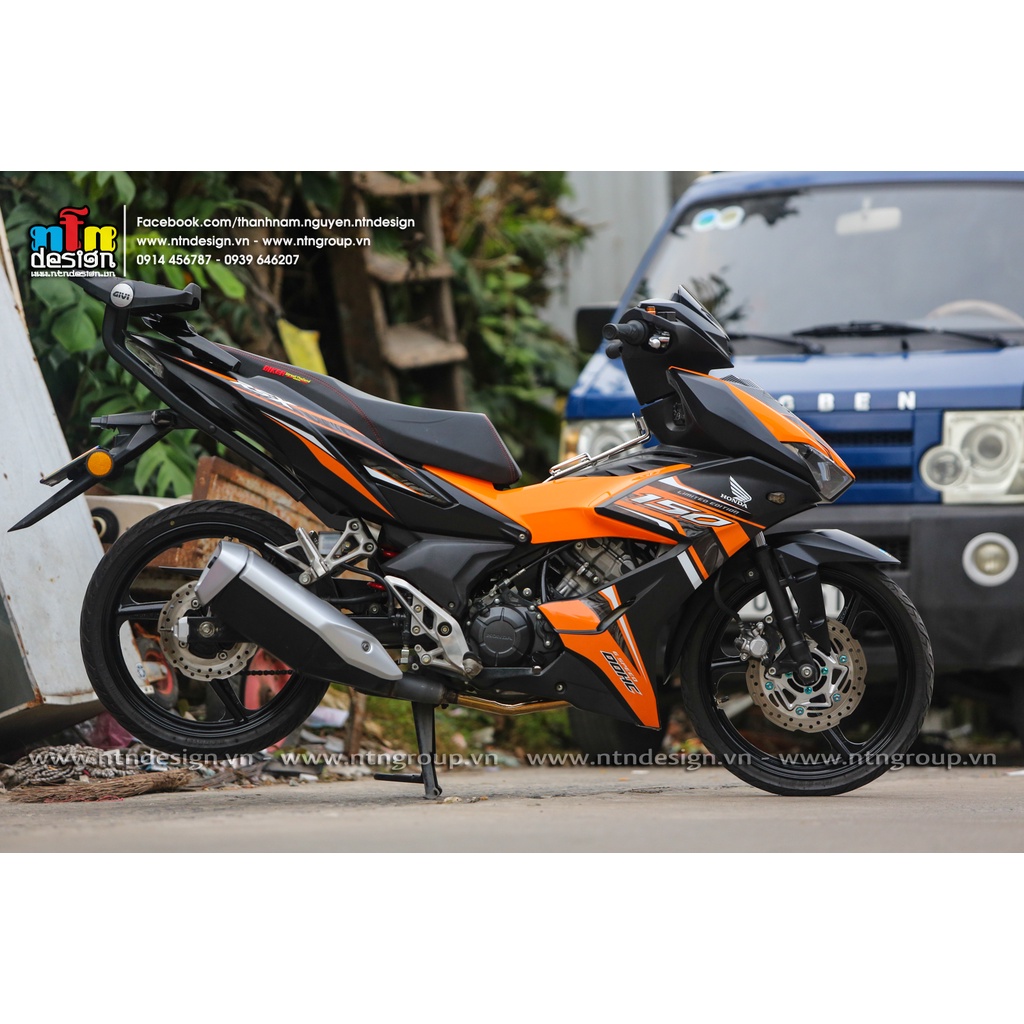 Tem rời mẫu mới 2023 cho Winner X cam đen