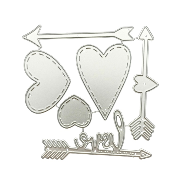 Khuôn Cắt Giấy Kim Loại Hình Trái Tim Xinh Xắn