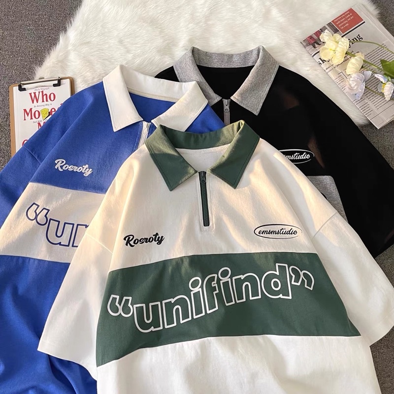 [ Rẻ vô địch ] Áo polo form rộng tay lỡ 💖 Áo thun có cổ dáng rộng - Unifind | BigBuy360 - bigbuy360.vn