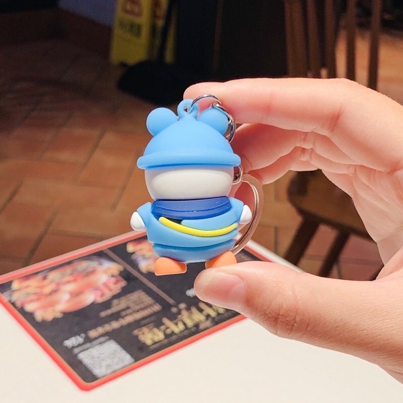 Móc Khoá Vịt Đi Học Dễ Thương Móc Treo Chìa Khoá Silicon Hoạt Hình - Phụ Kiện Balo Túi Xách - Bánh Mì Store