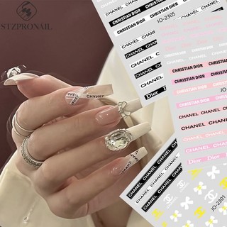 Hình dán trang trí móng 3D STZPRONAIL họa tiết đa dạng phong cách sang trọng độc đáo